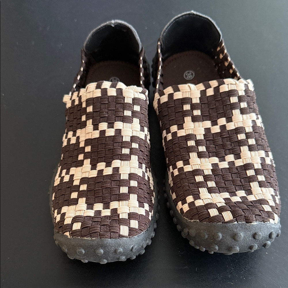 Stylish Brown and Tan Kids Shoes